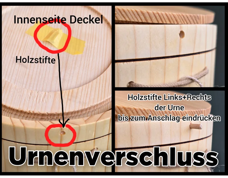 Holz Urne/Stille Wald Tanne 4-4