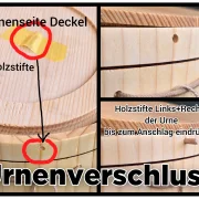 Holz Urne/Stille Wald Tanne 4-4