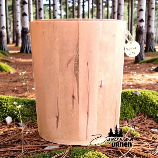 Holz Urne - Birke s04