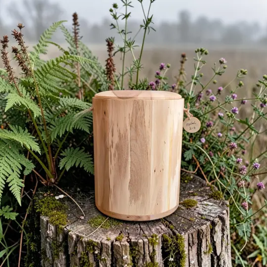 Holz Urne/Stille Wald Apfel 2-4