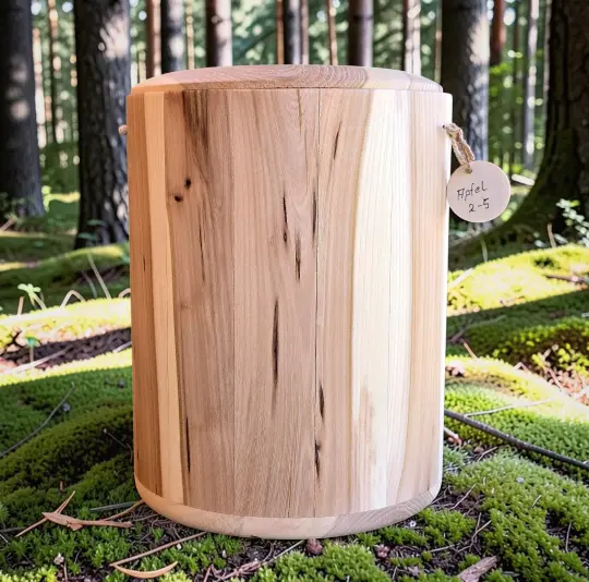 Holz Urne/Stille Wald Apfel 2-5