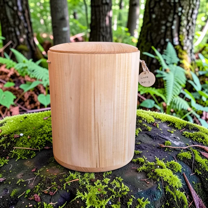 Holz Urne/Stille Wälder - Linde 7-3